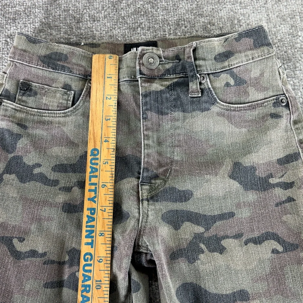 Hudson Jeans Skinny Mid Rise Ankle Pants Camo Womens 26 Green Brown